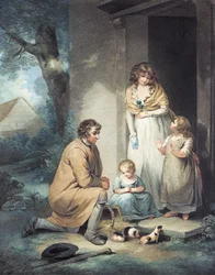Cobayas, grabado por Thomas Gaugain, pub. por T. Philipe, 1796